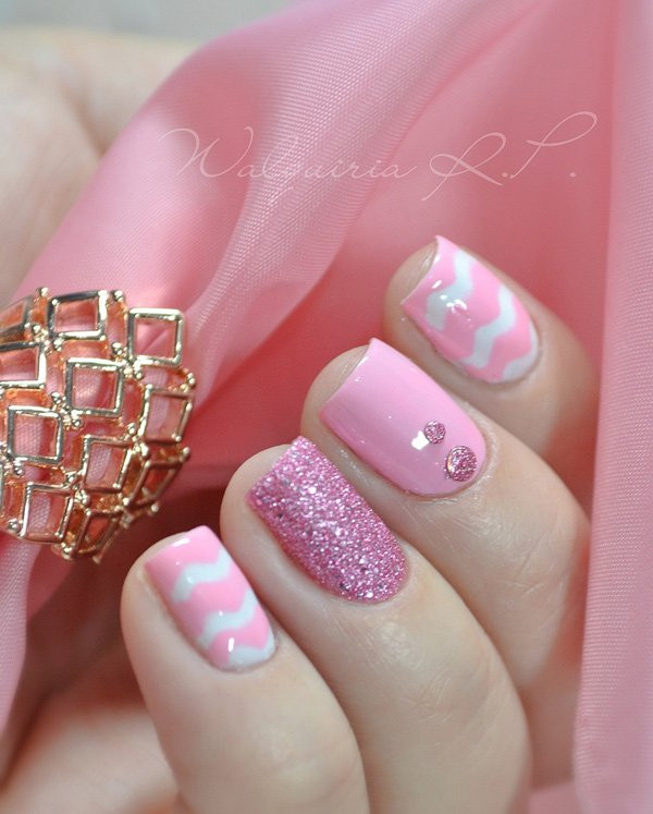 Pink And White Acrylic Nail Designs
 Top 45 Cute Pink and White Acrylic Nails