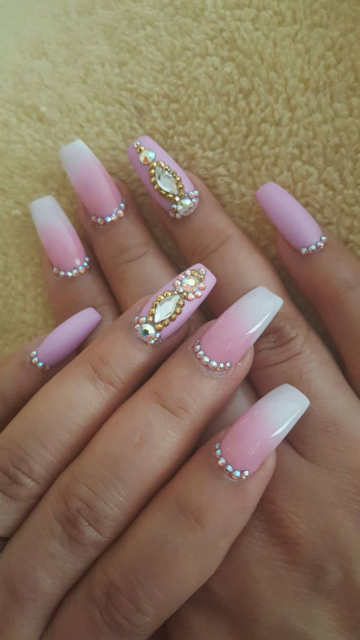 Pink And White Acrylic Nail Designs
 122 best Pink & White Nails images on Pinterest