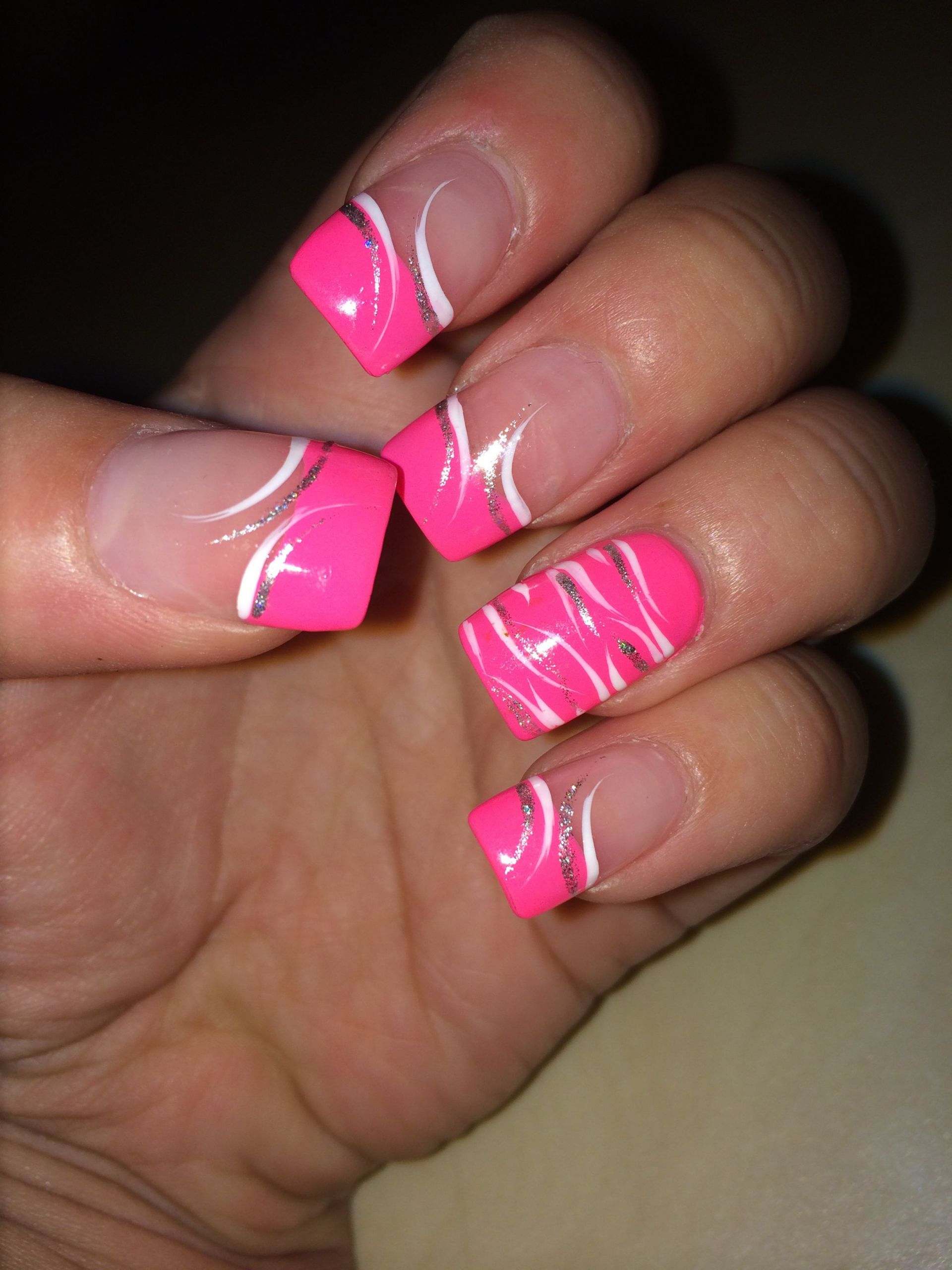 Pink French Tip Nail Designs
 Pink French manicure