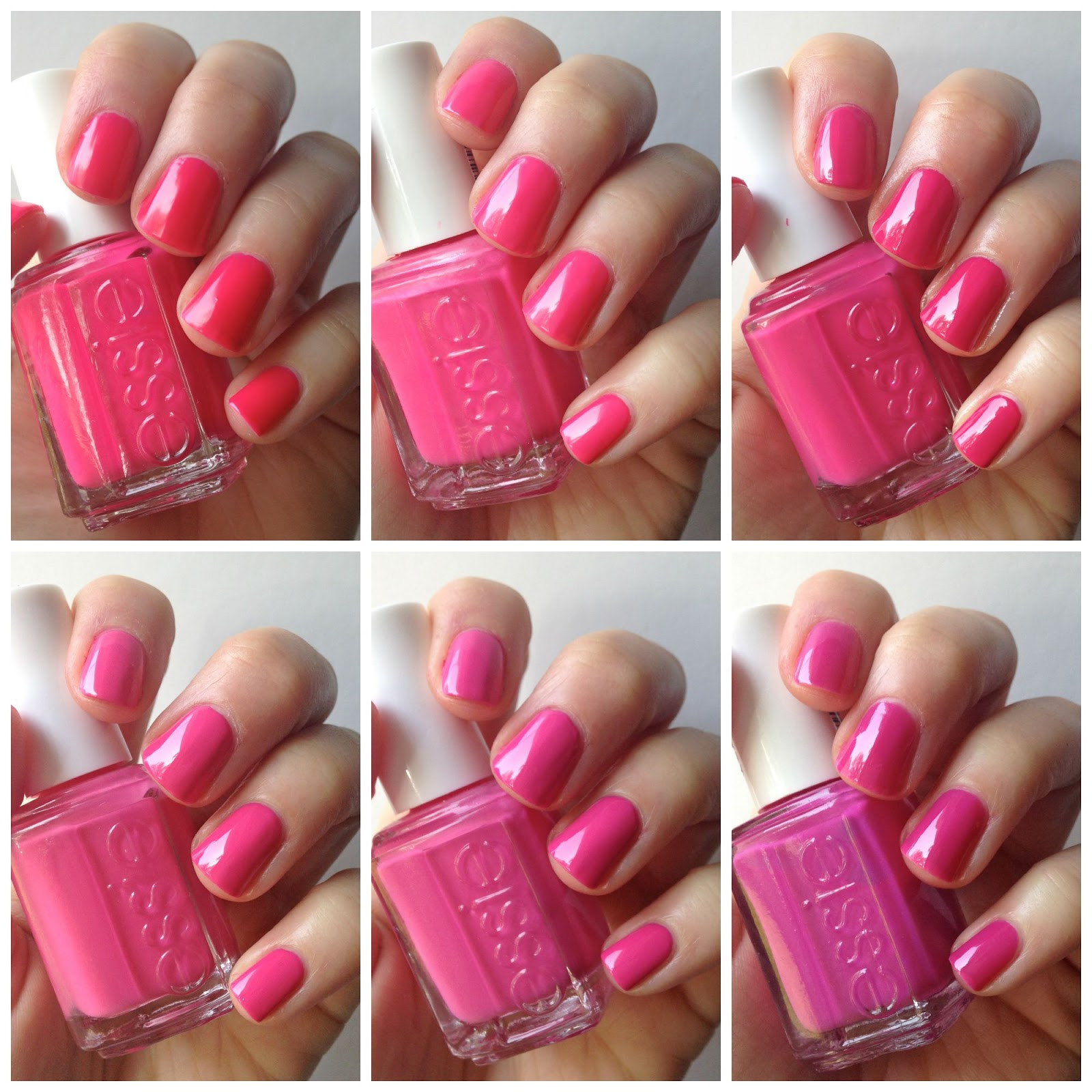 Pink Nail Colors
 Essie Mint parison new Mint Candy Apple old Mint