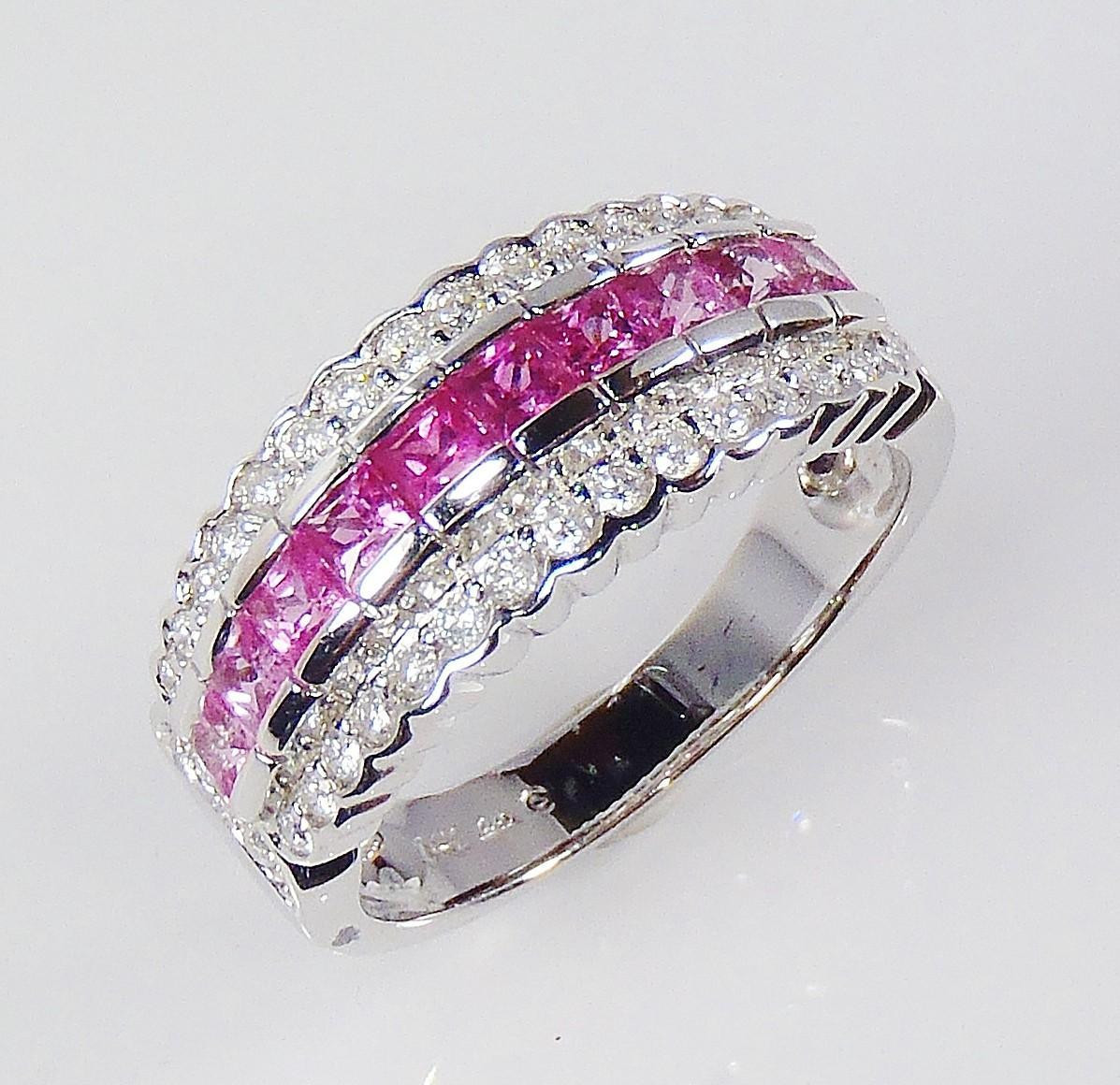 Pink Sapphire Wedding Bands
 Exquisitely designed Sapphire wedding jewelry for the big