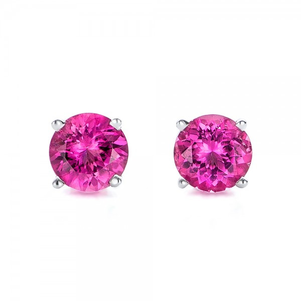 Pink Stud Earrings
 Pink Tourmaline Stud Earrings Seattle Bellevue
