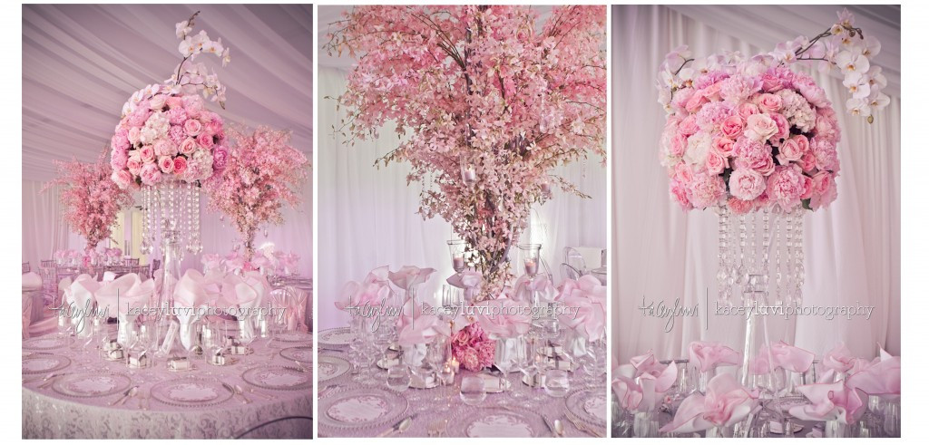 Pink Wedding Decorations
 Wedding Ideas Pink and White with a touch of Bling