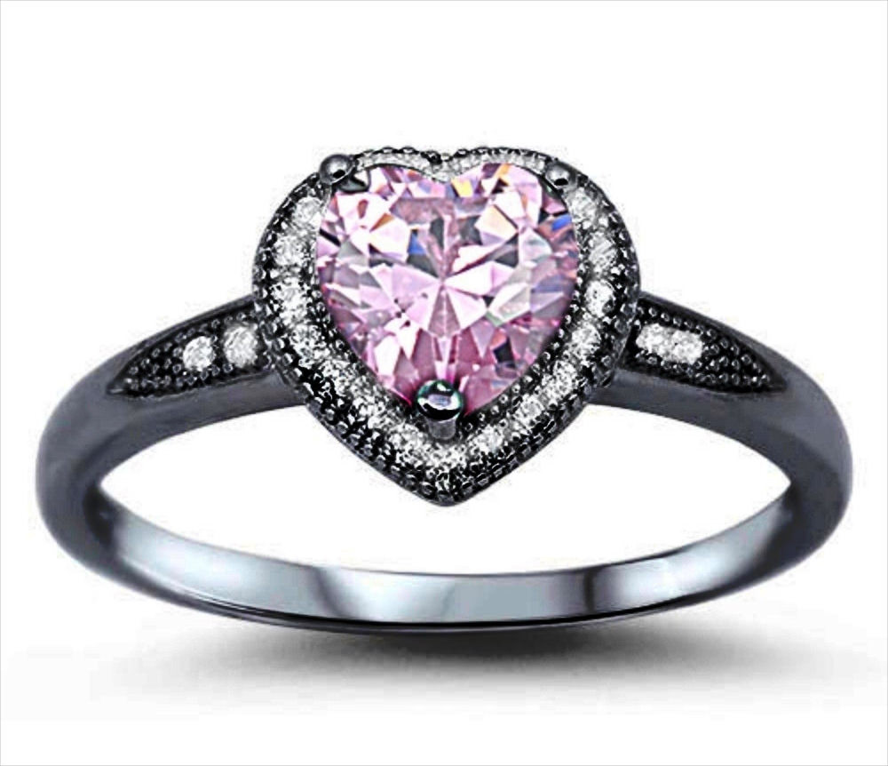 Pink Wedding Rings
 22 Black and Pink Wedding Rings Designs Trends