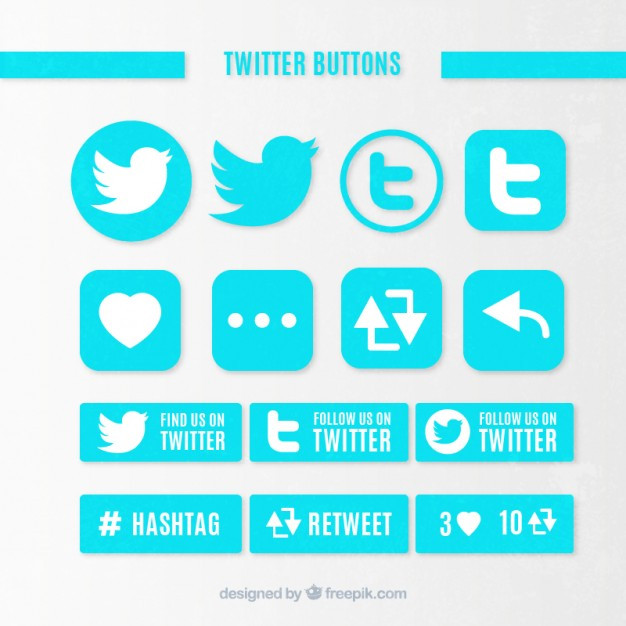Pins Twitter
 Twitter buttons Vector