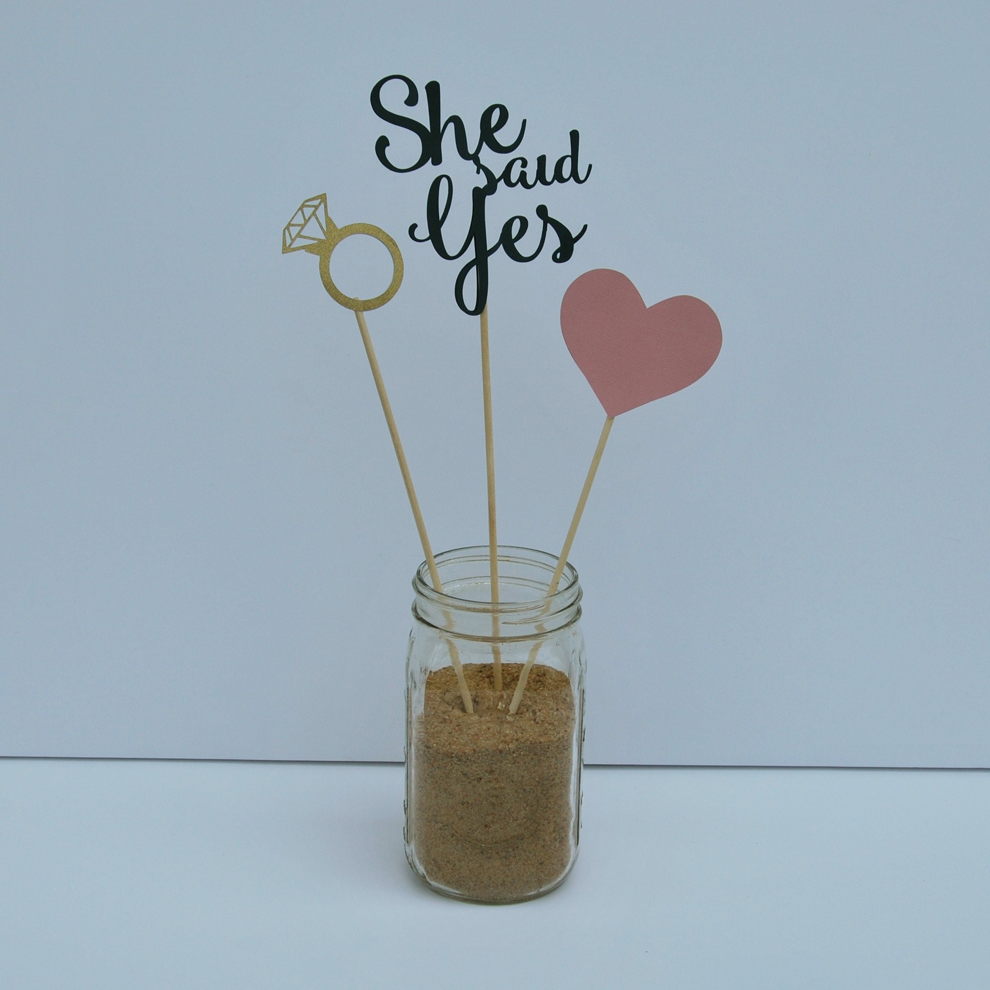 Pinterest Engagement Party Ideas
 "She Said Yes" Engagement Party Centerpiece for Pinterest
