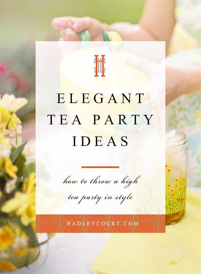 Pinterest Tea Party Ideas
 Elegant Tea Party Ideas Hadley Court Interior Design Blog