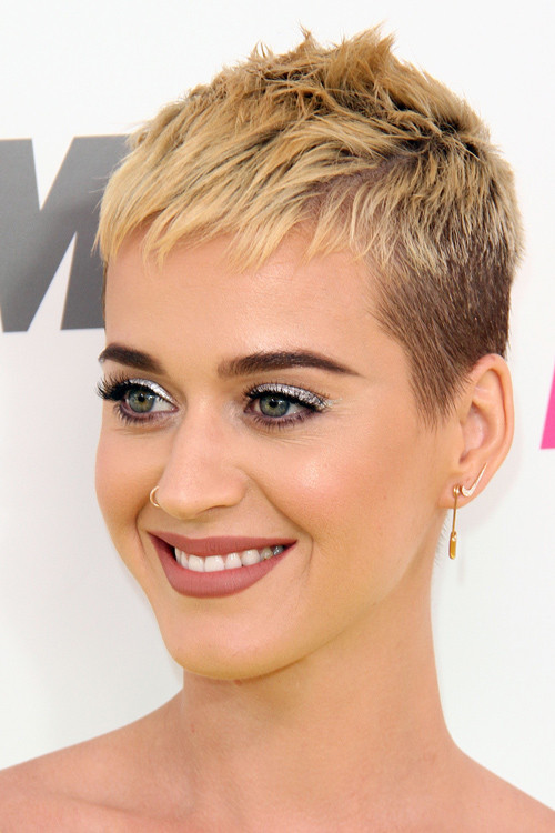 Pixie Hairstyles For Women
 Katy Perry Straight Honey Blonde Pixie Cut Hairstyle