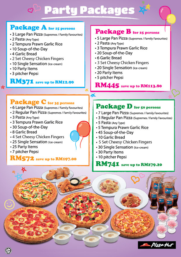 Best 30 Pizza Hut Birthday Party Package Home, Family, Style and Art