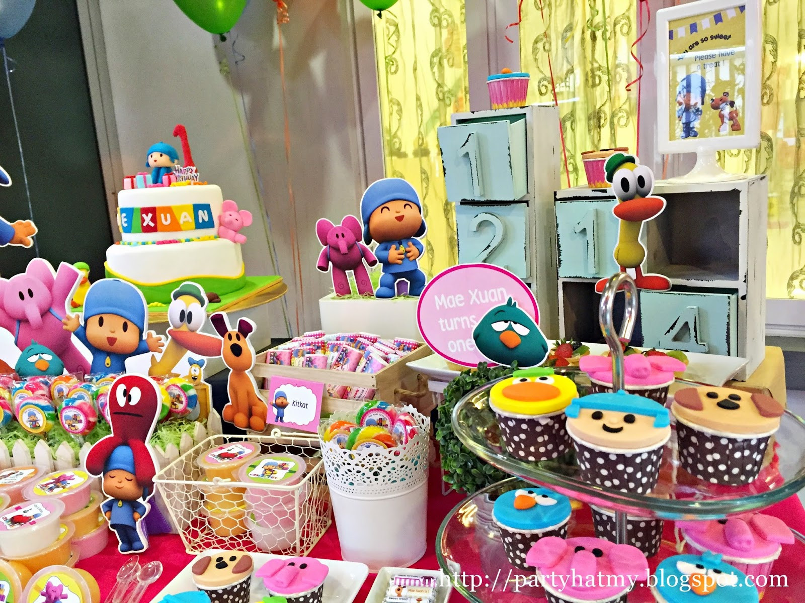 Pocoyo Birthday Party Ideas
 Party Hat Pocoyo Birthday Party for Mae Xuan