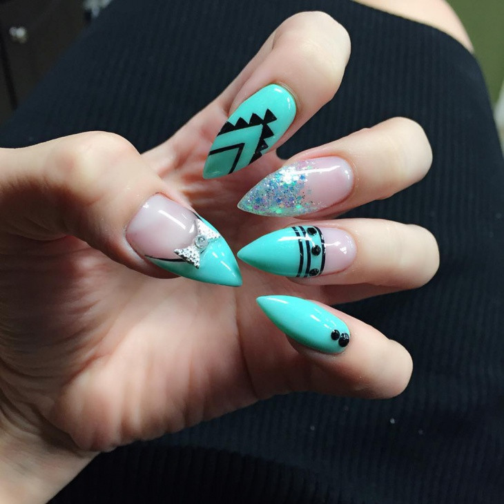 Pointy Nail Designs
 19 Pointy Nails Art Designs Ideas