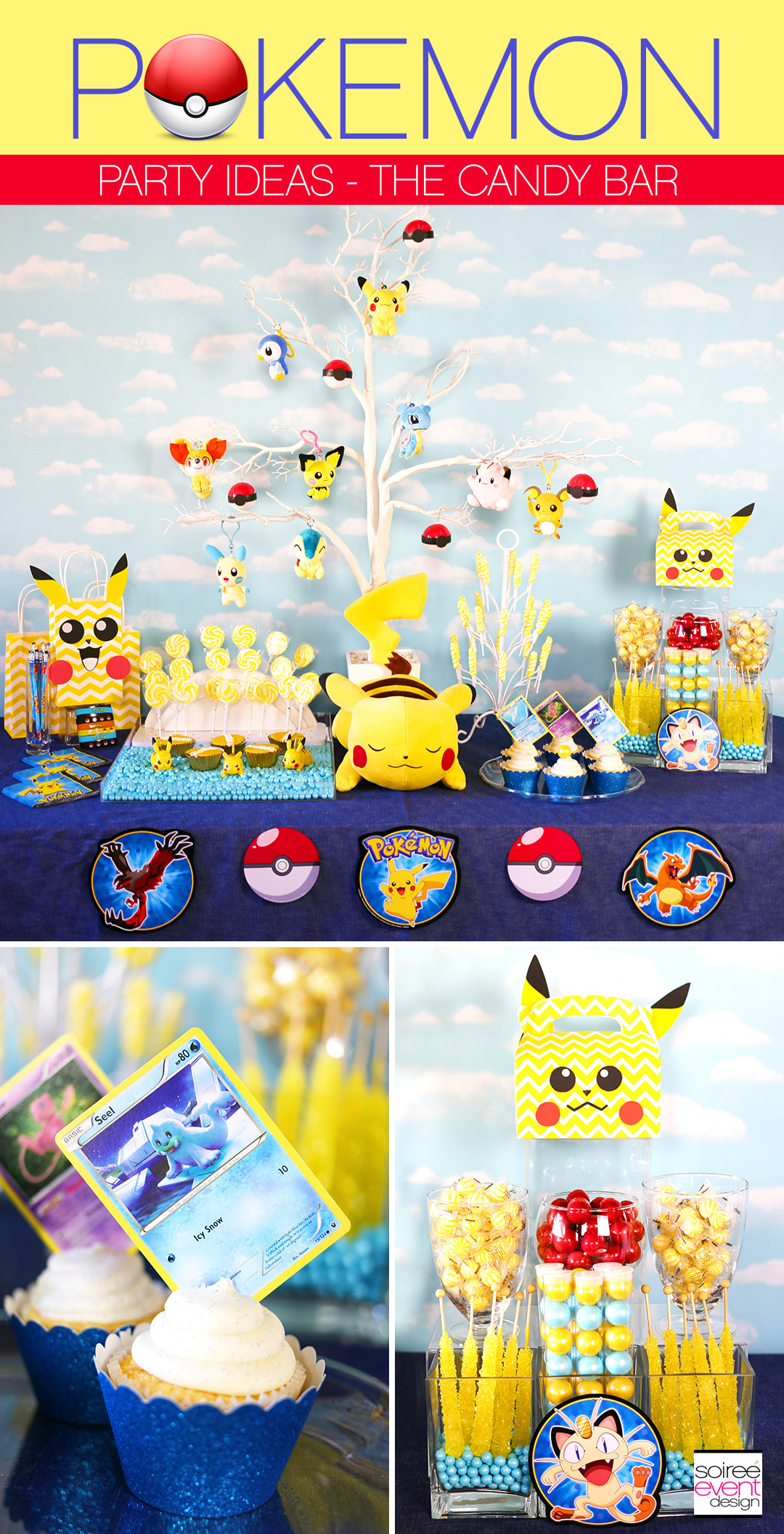 Pokemon Birthday Decorations
 Pokemon Party Ideas How To Set Up A Pokemon Candy Bar