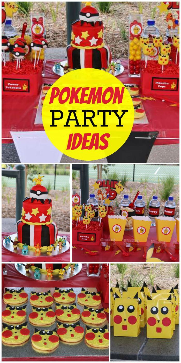 Pokemon Birthday Decorations
 Best 50 Pokemon Go Party Ideas images on Pinterest