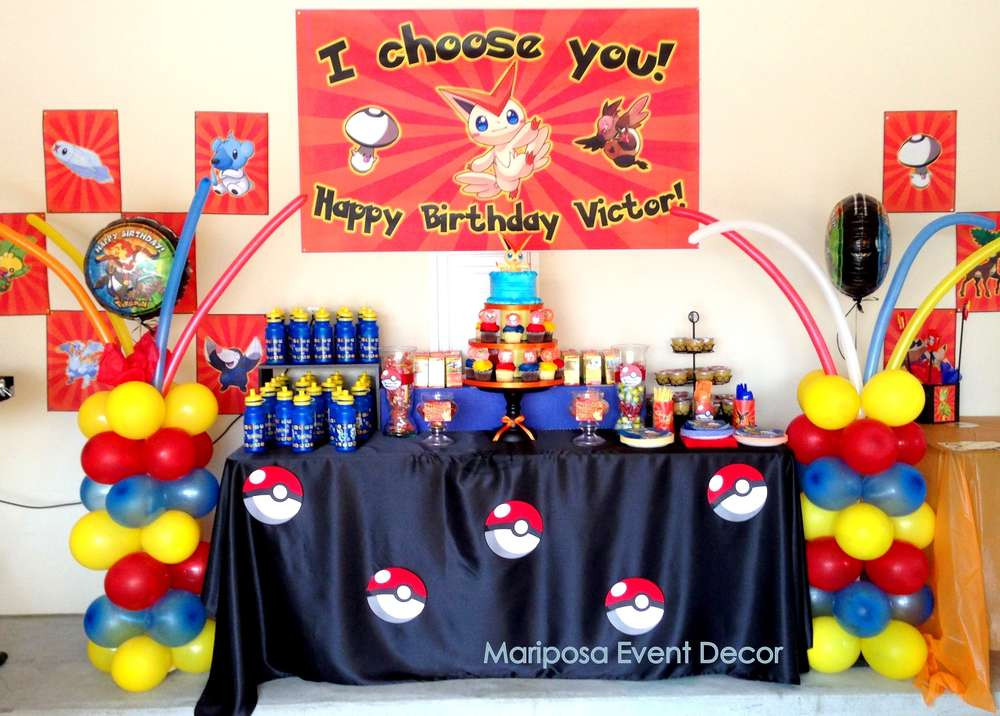 Pokemon Birthday Decorations
 Pokemon Birthday Party Ideas 6 of 11