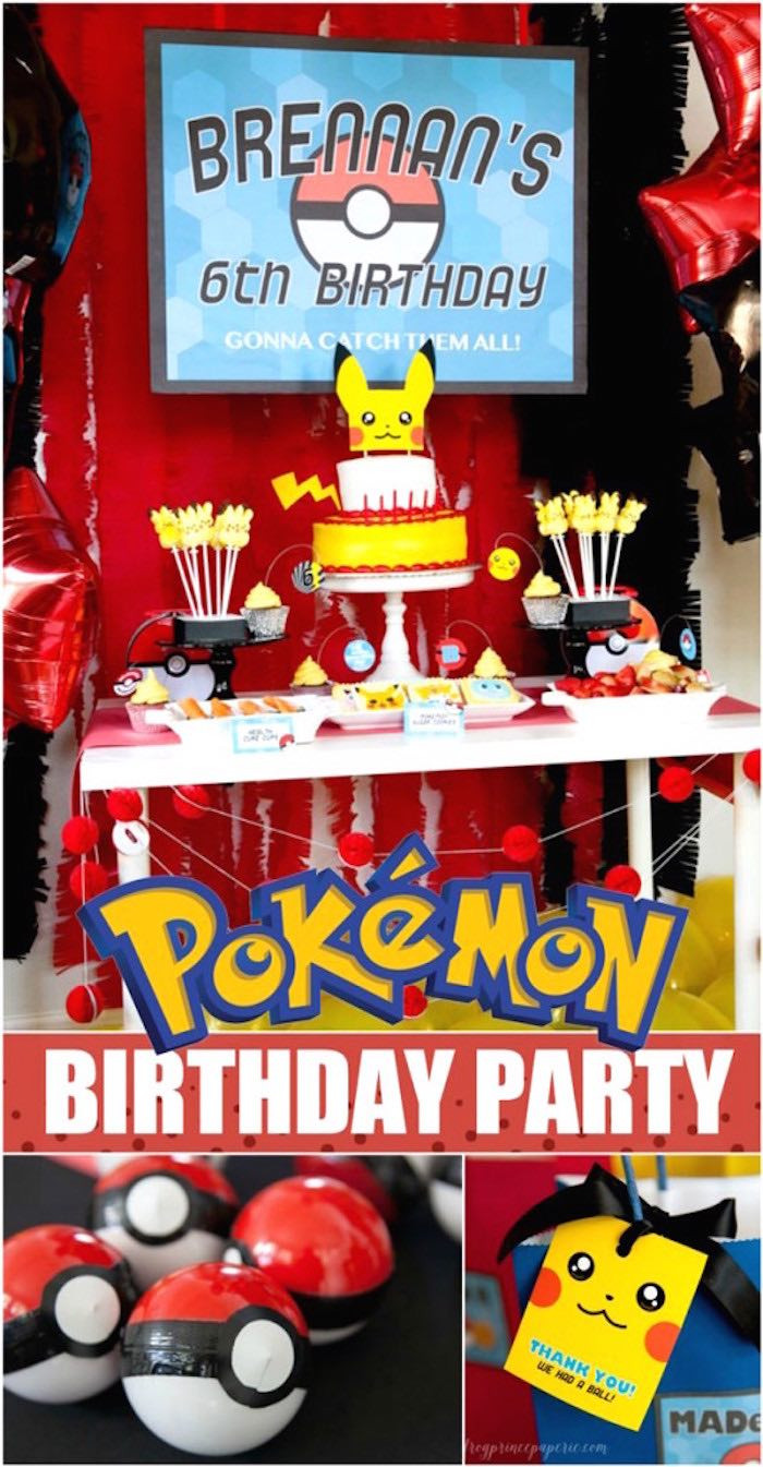 Pokemon Birthday Decorations
 Kara s Party Ideas Easy Pokemon Birthday Party Ideas