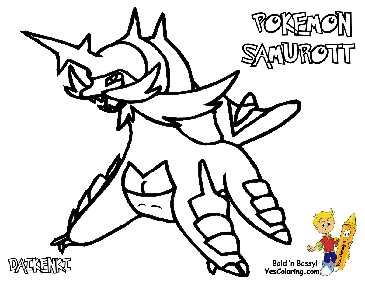 Pokemon Coloring Pages For Boys
 Sharp Pokemon Black White Coloring