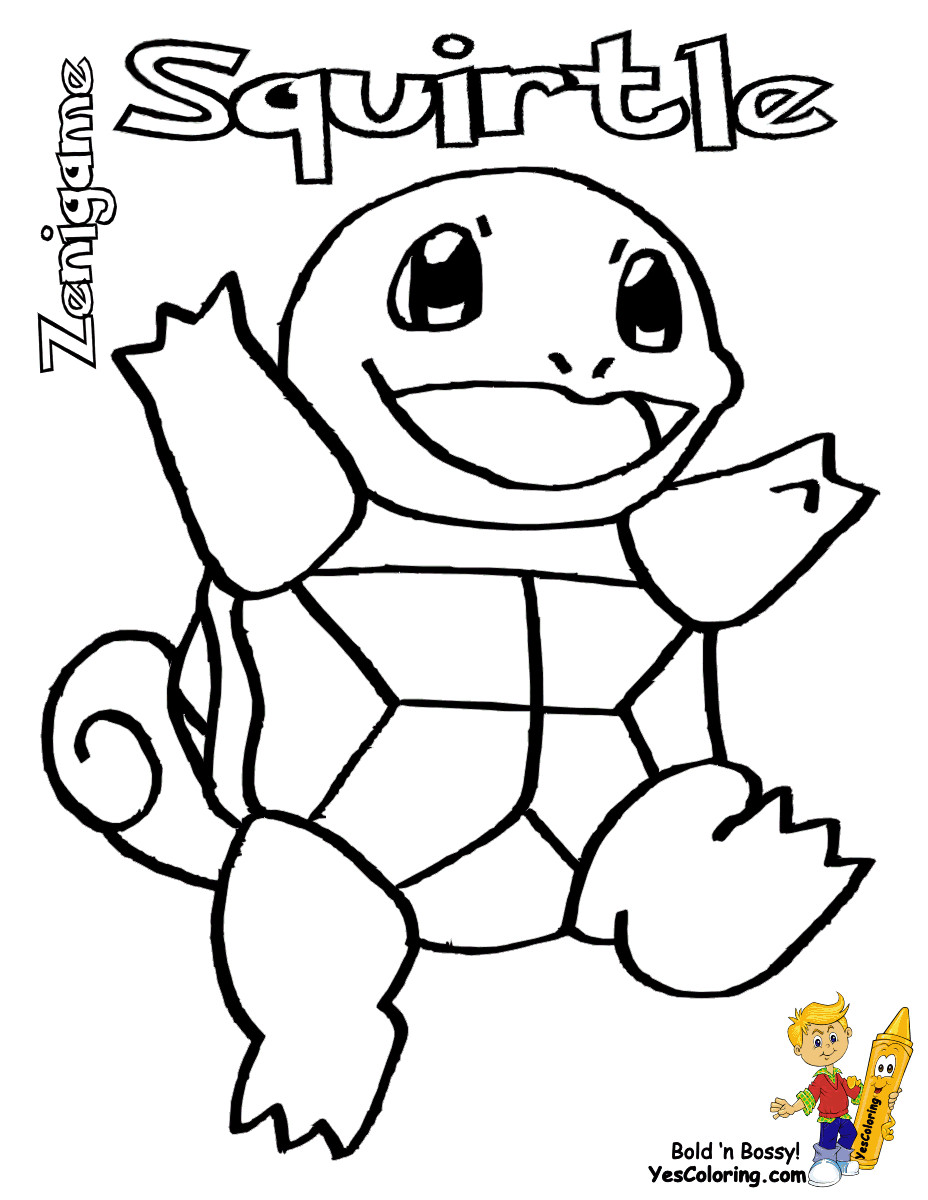 Pokemon Coloring Pages For Boys
 Beginners Starter Pokemon