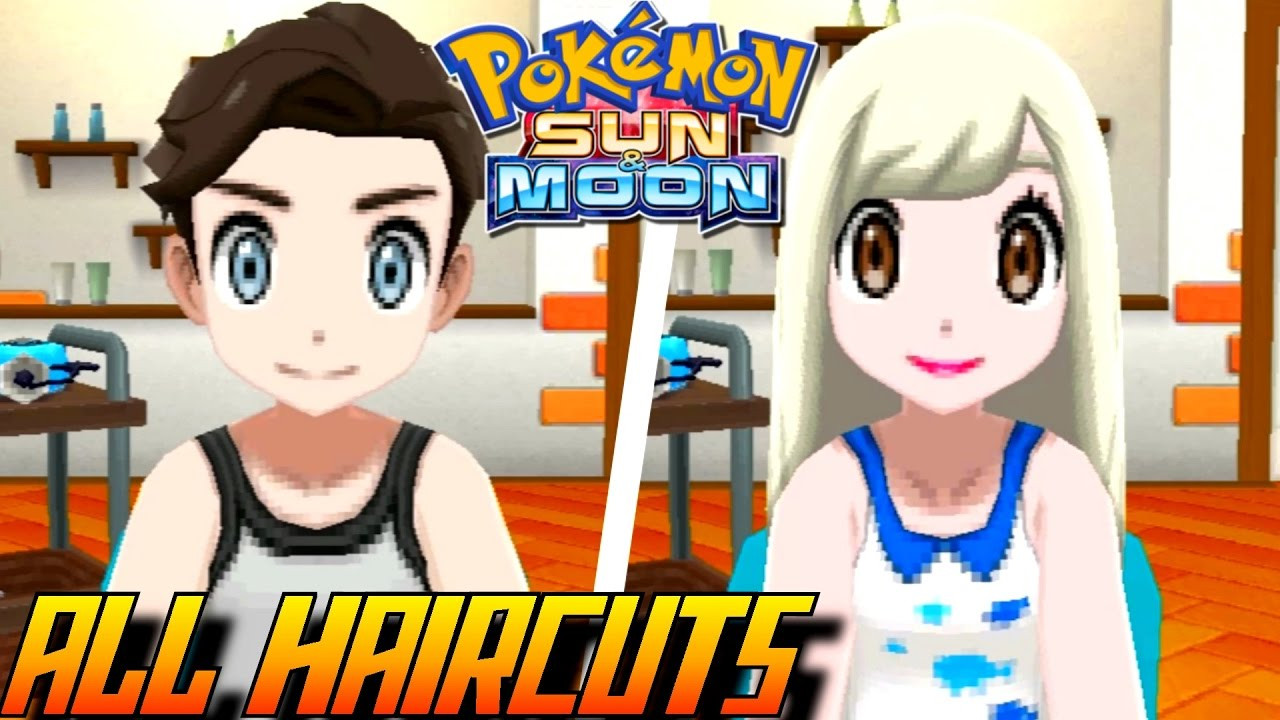 Pokemon Ultra Sun Girl Hairstyles
 Pokémon Sun and Moon All Haircuts Colors Male