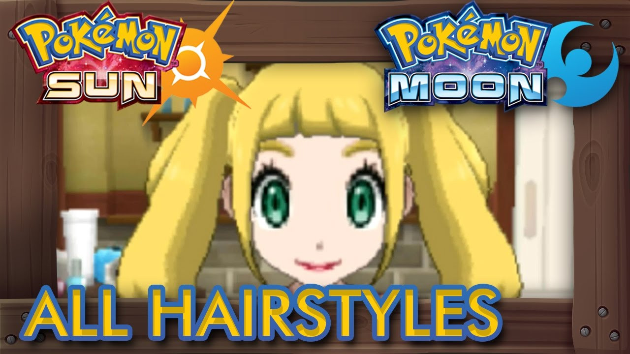 Pokemon Ultra Sun Girl Hairstyles
 Pokémon Sun and Moon All Hairstyles Male & Female