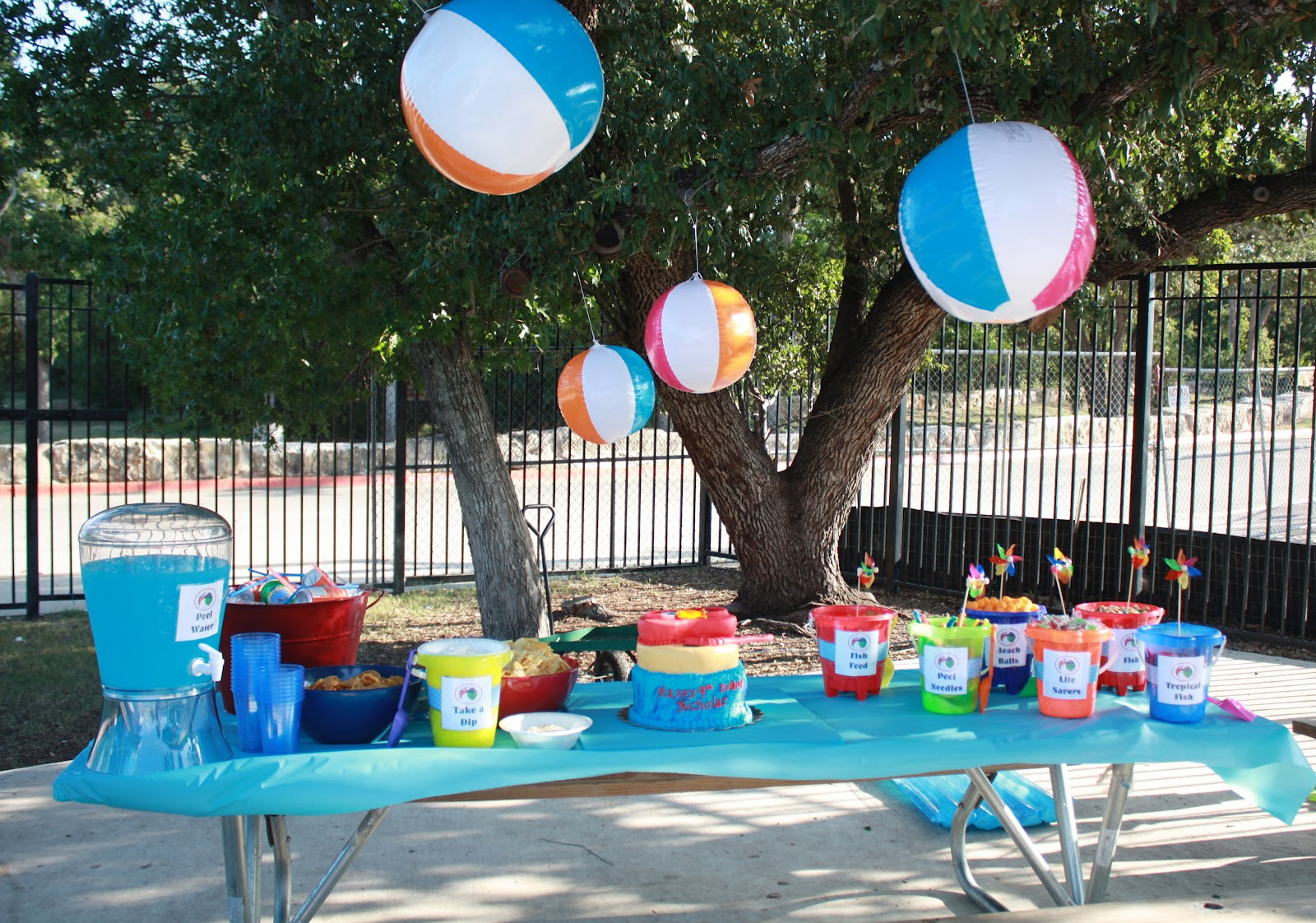 Pool Party Ideas For 2 Year Old
 Mom Swim Bike Run Nicholas 9th Birthday Party A Pool Party