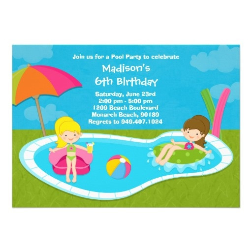 Pool Party Invitation Wording Ideas
 17 Best images about Pool party on Pinterest