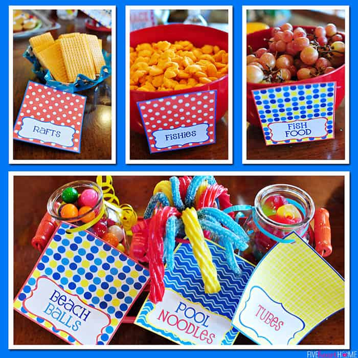 Pool Party Snack Ideas
 6th Birthday Pool Party