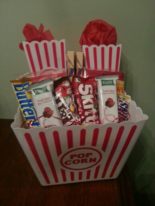 Popcorn Gift Basket Ideas
 Movie Night Popcorn Gift Basket Christmas t basket