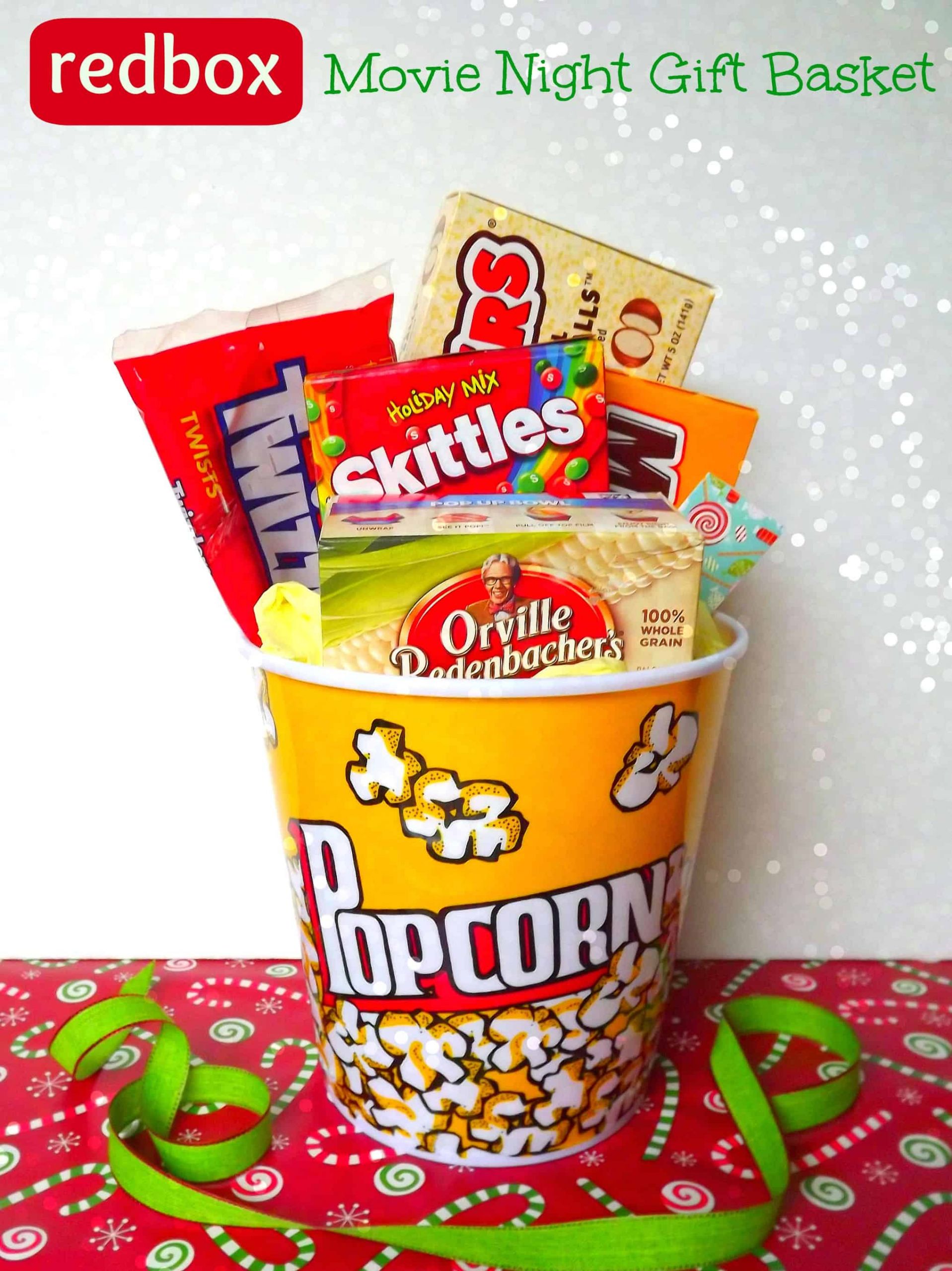 Popcorn Gift Basket Ideas
 Family Movie Night Gift Basket Ideas Christmas Homemade