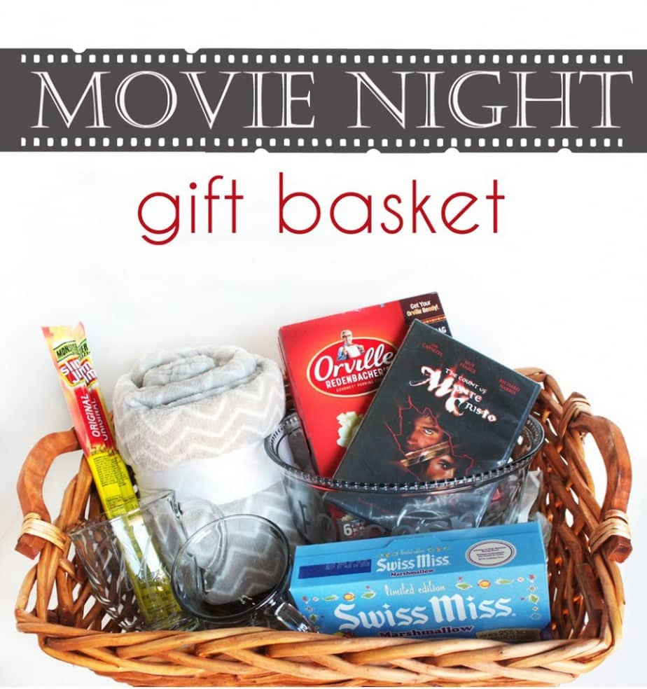 Popcorn Gift Basket Ideas
 Hot Chocolate and Popcorn Movie Night Gift Basket Cutesy