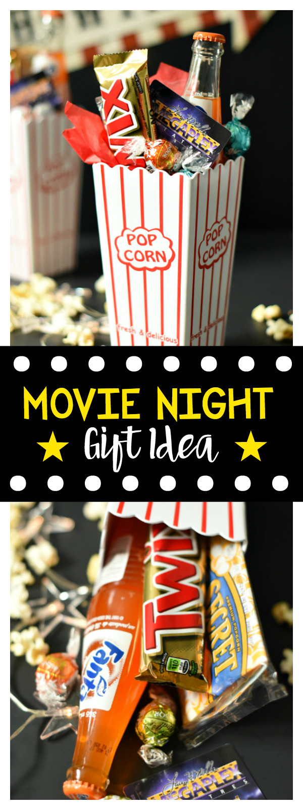 Popcorn Movie Gift Basket Ideas
 Movie Night Gift Basket – Fun Squared
