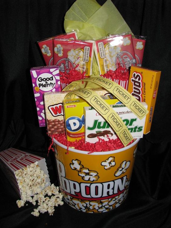 Popcorn Movie Gift Basket Ideas
 movie night t basket