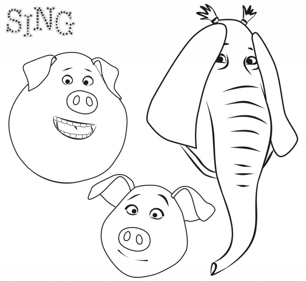 Popular Coloring Pages For Kids
 Sing Coloring Pages Best Coloring Pages For Kids