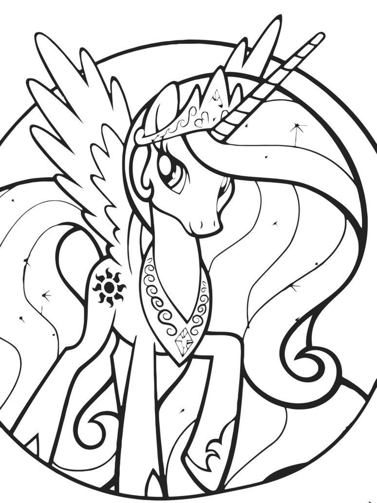 Popular Coloring Pages For Kids
 Princess Celestia Coloring Pages Best Coloring Pages For
