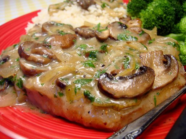 Pork Chops With Mushroom Sauce
 Recipe Pork Chops With Caramelized ion mushroom Sauce