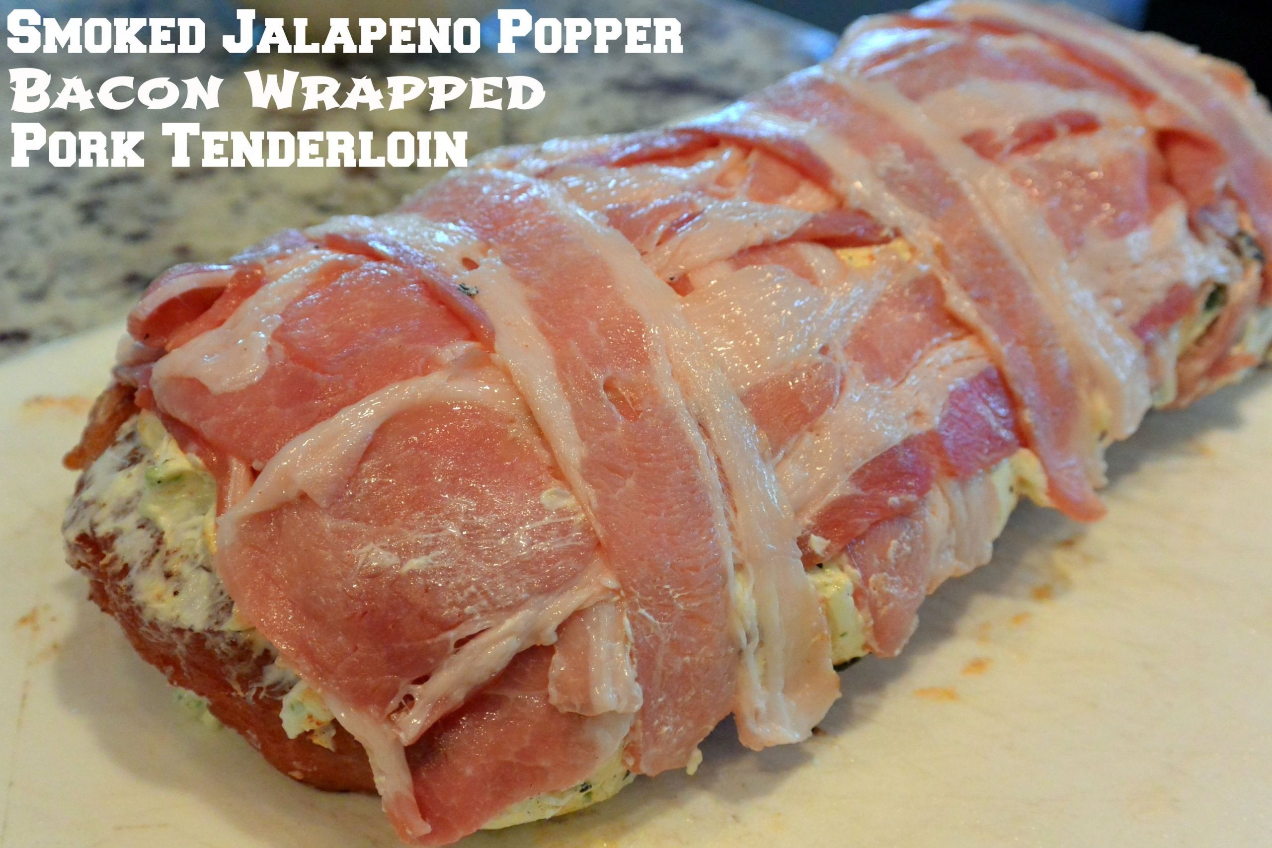 Pork Loin On Pellet Grill
 Smoked jalapeño popper bacon wrapped pork tenderloin This