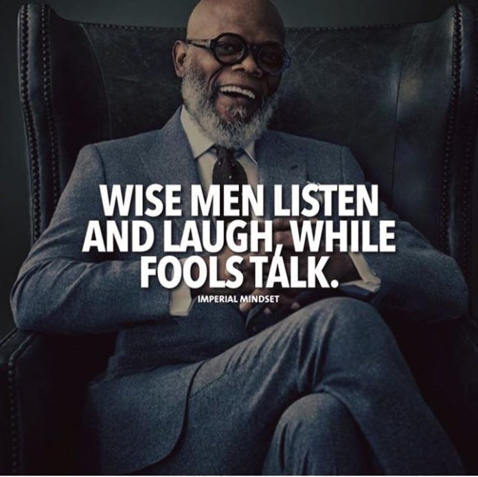 Positive Quotes For Men
 Positive Quotes Wise men listen and laugh Quotes