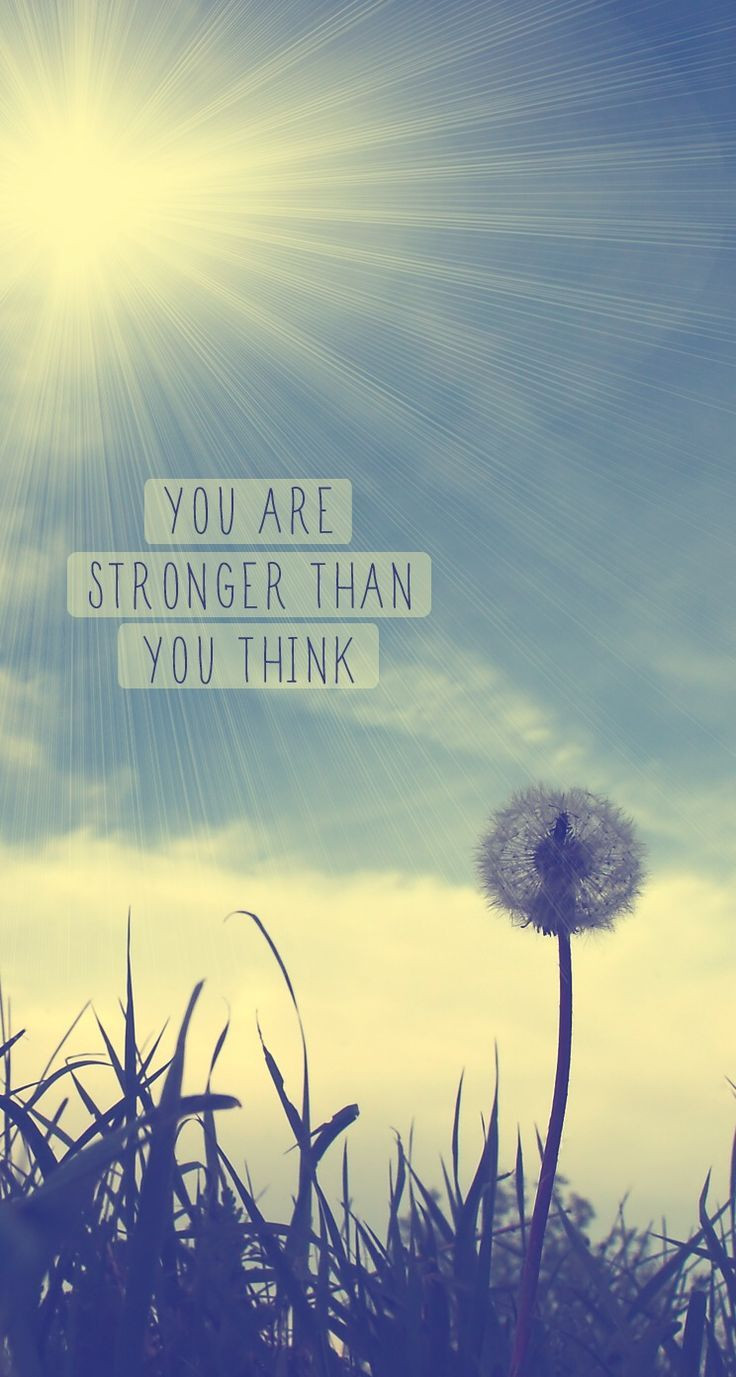 Positive Quotes Wallpaper
 You are stronger than you think ★ Download more