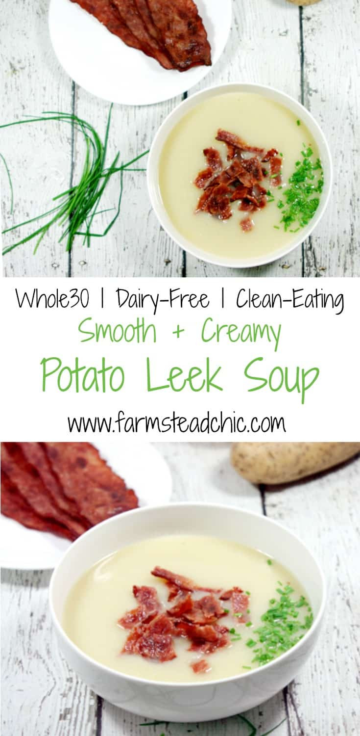 Potato Leek Soup Dairy Free
 Dairy Free & Whole30 Potato Leek Soup Creamy Spicy