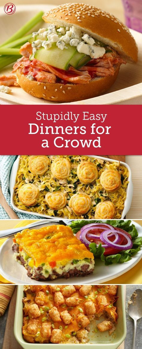 Potluck Dinner Ideas
 Easy Crowd Size Dinners