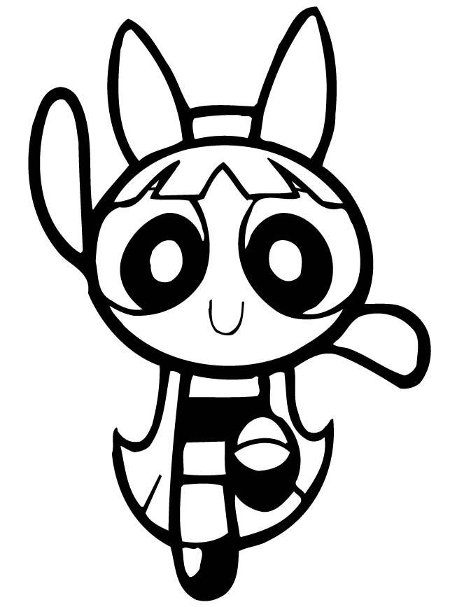 Powder Puff Girls Coloring Pages
 Powerpuff Girls Blossom Dancing Coloring Page Powerpuff