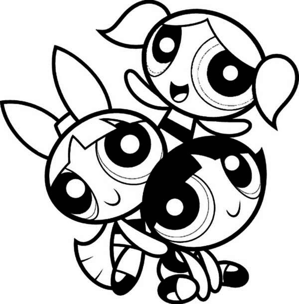 Powderpuff Girls Coloring Pages
 Lovely Powerpuff Girls Coloring Page