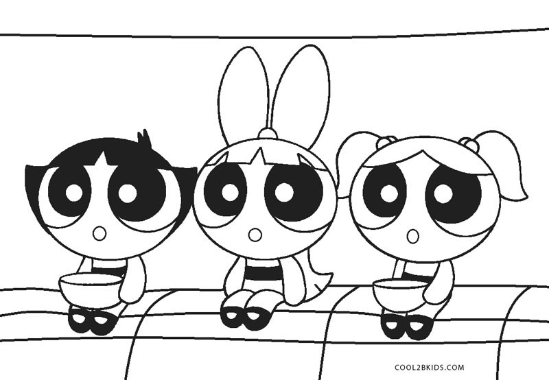 Power Puff Girls Coloring Pages
 Free Printable Powerpuff Girls Coloring Pages