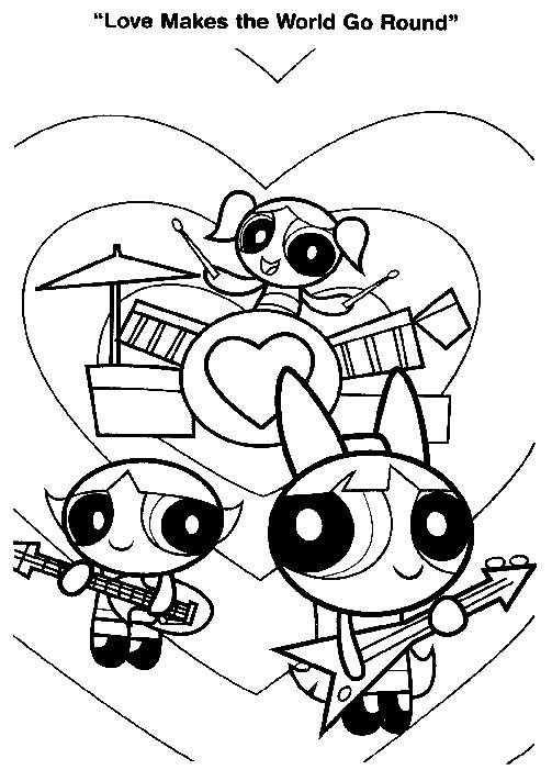 Power Puff Girls Coloring Pages
 Powerpuff girls Coloring Pages Coloringpages1001