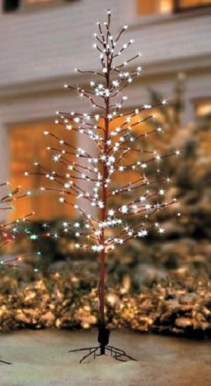 Pre Lit Outdoor Christmas Trees
 SALE Outdoor Lighted Pre Lit WHITE LED LIGHT SHOW