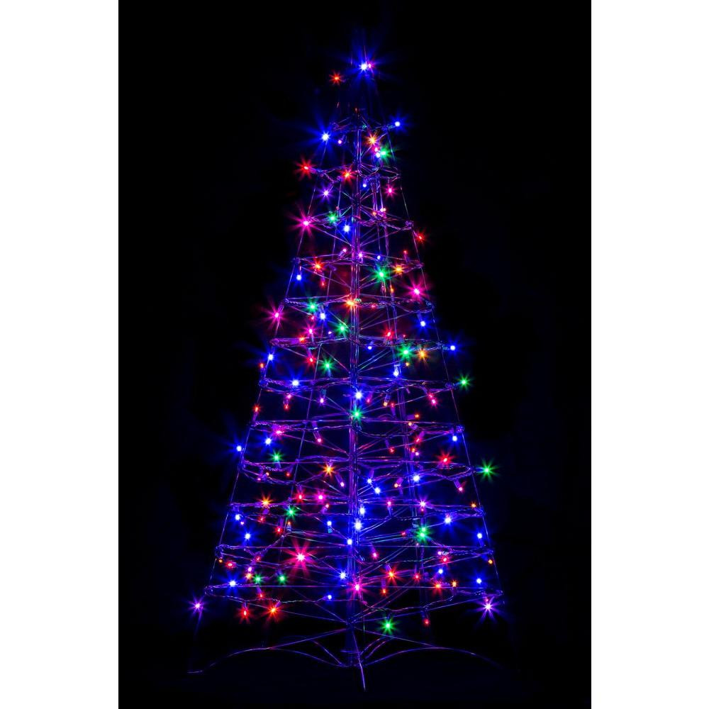 Pre Lit Outdoor Christmas Trees
 Crab Pot Trees 4 ft Pre Lit LED Fold Flat Outdoor Indoor