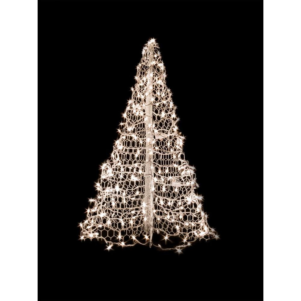 Pre Lit Outdoor Christmas Trees
 Artificial Christmas Tree White Frame Pre Lit Incandescent