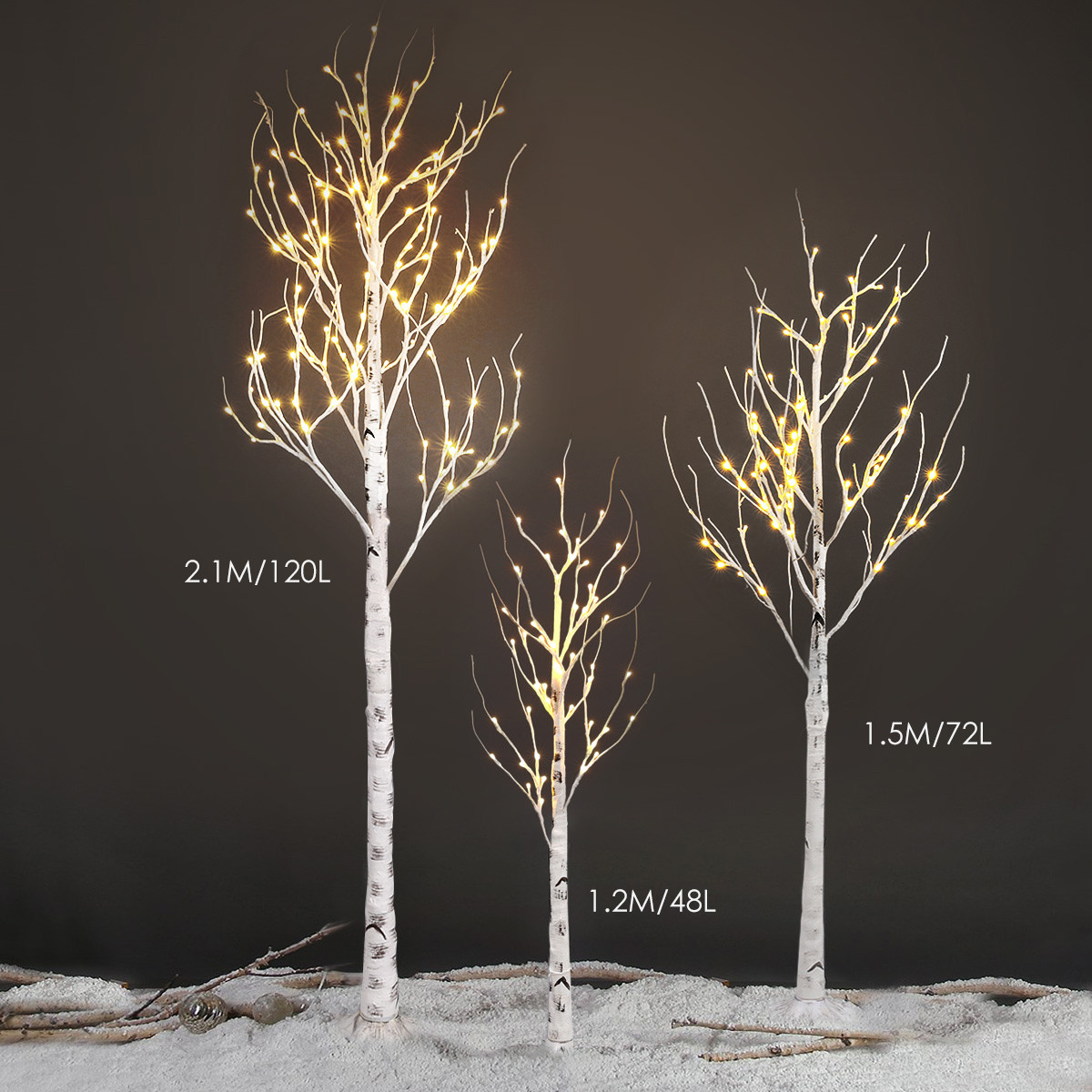 Pre Lit Outdoor Christmas Trees
 Pre Lit Christmas Bonsai Twig Tree Light Fairy XMAS Gift