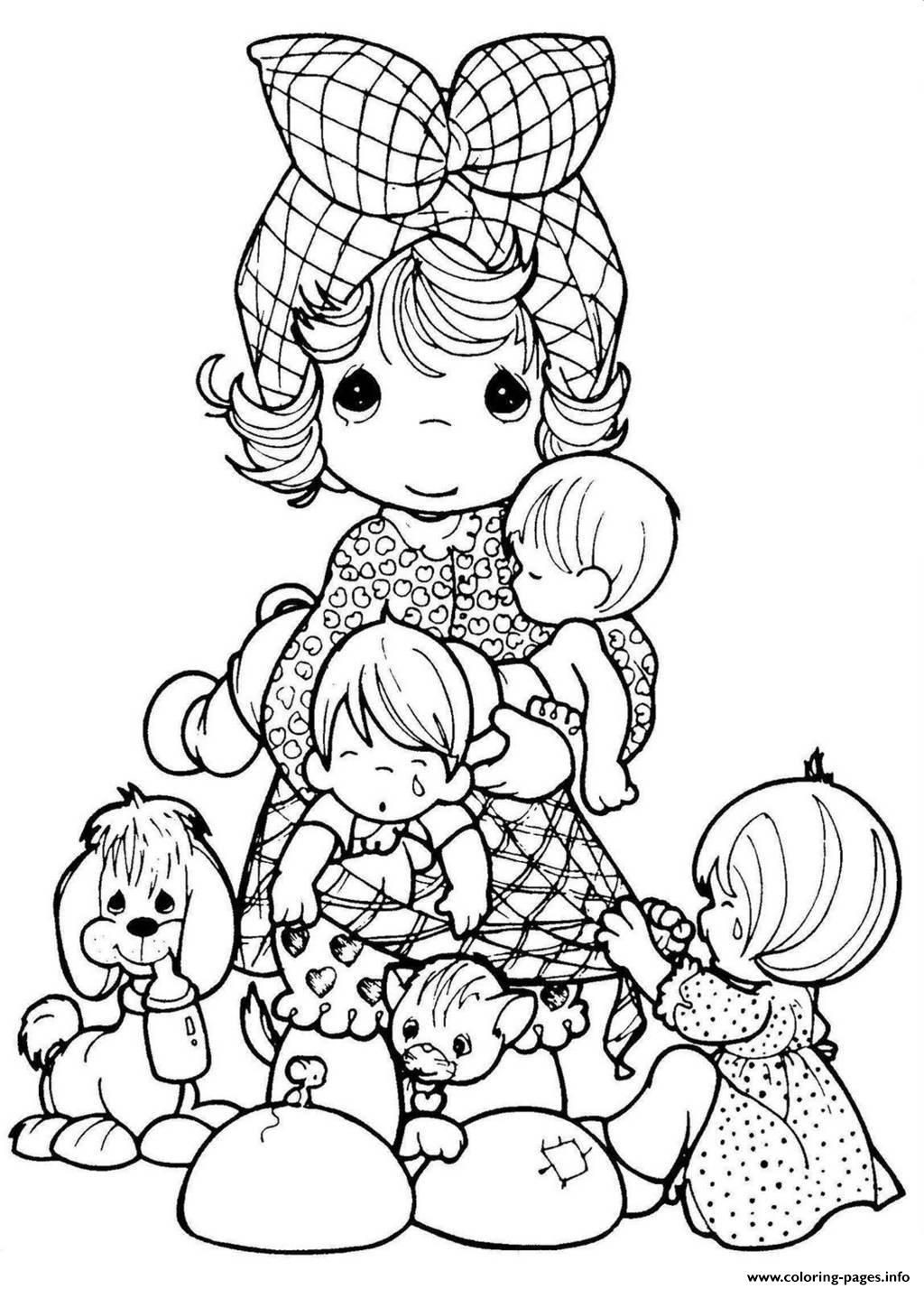 Precious Moments Printable Coloring Pages
 Print adult precious moments coloring pages