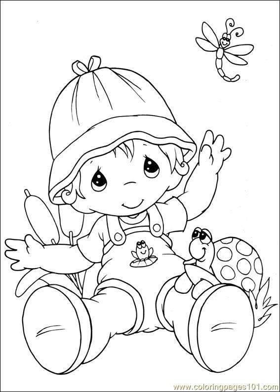 Precious Moments Printable Coloring Pages
 Precious Moments 22 printable coloring page for kids and