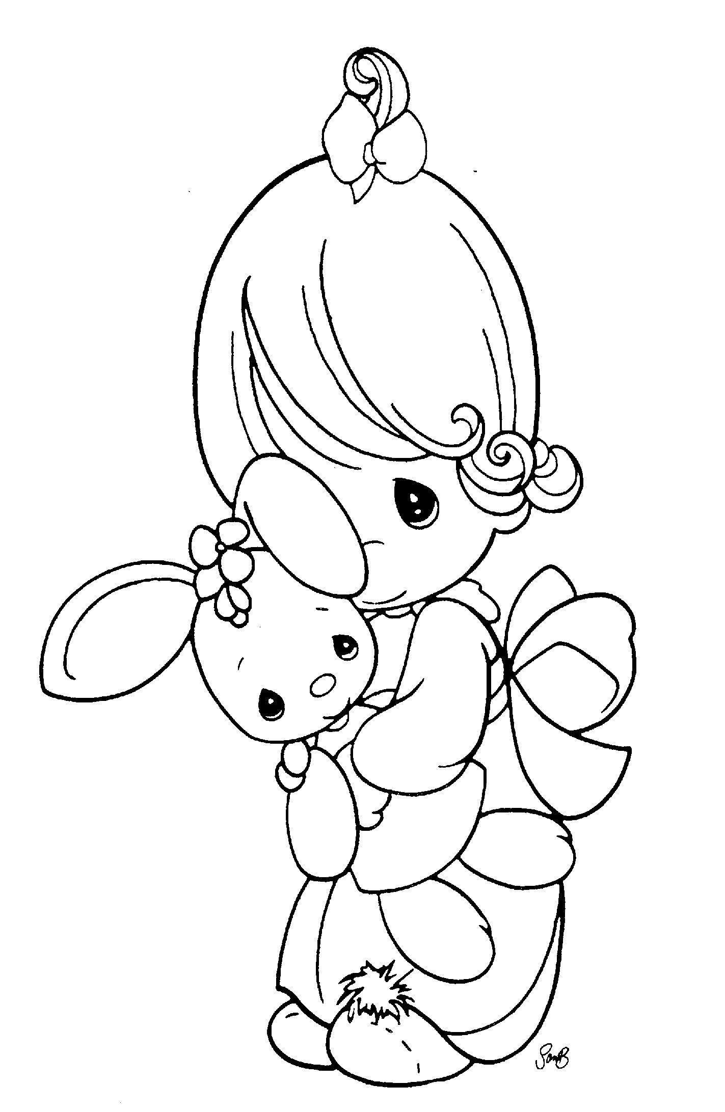 Precious Moments Printable Coloring Pages
 1000 images about Coloring Pages Precious Moments on